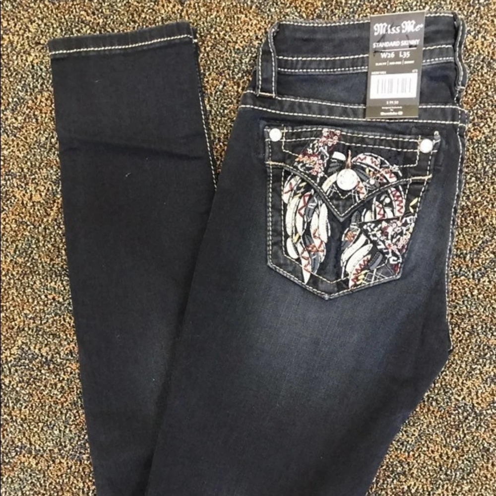NWT Miss Me skinny bling size 26 x 35